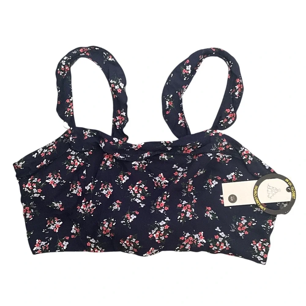 Rose Velvet Floral Matching Set Tie Back Crop Top Pocket Shorts Boho Size 3X NWT